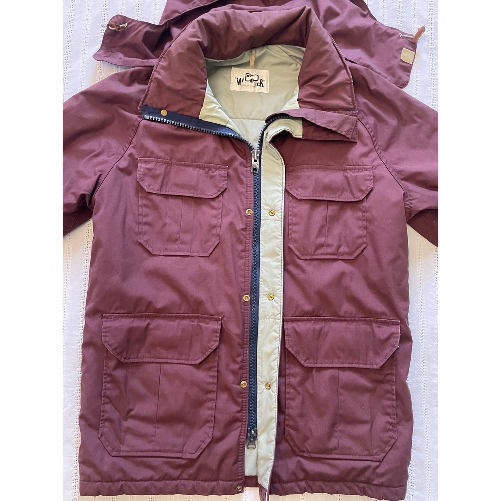 Vintage Woolrich Canvas Mountain‎ Parka/Canvas Coat. Wine Color. Size Medium. - Picture 11 of 16